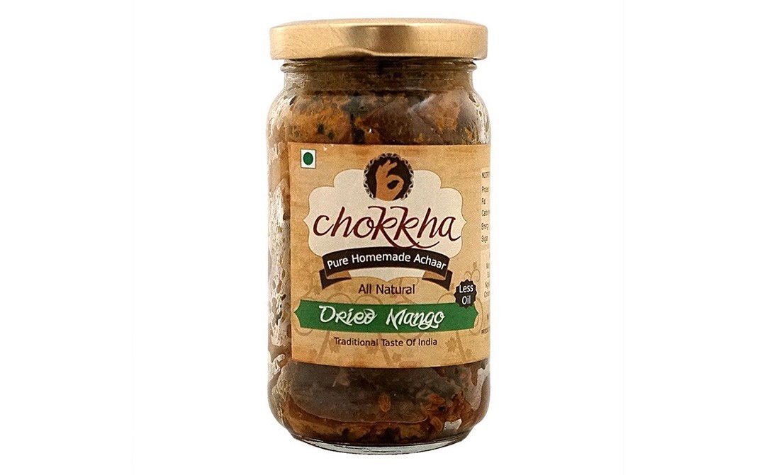 Chokkha Dried Mango Pickle    Glass Jar  200 grams